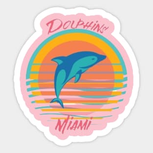 Back Miami Dolphins Sticker